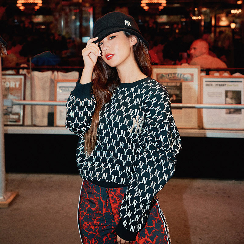 (Women) MLB Monogram Retro Floral Crewneck Sweatshirt 31MTM2041-50L 圖 5