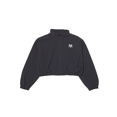 (Women) MLB New York Yankees Black Logo Print Windbreaker Jacket. 3FWJV0144-50BKS
