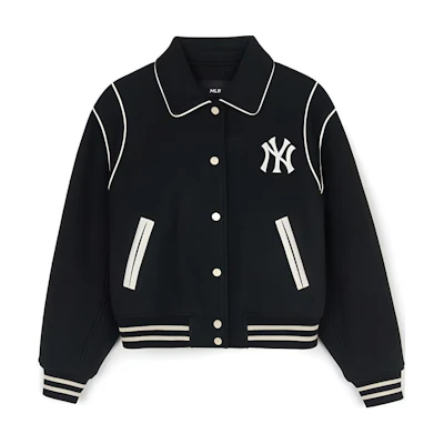 (Women) MLB New York Yankees Black Long Sleeve Casual Sports Jacket 3FJPV1046-50BKS