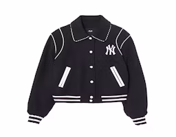 Order (Women) MLB New York Yankees Black Long Sleeve Casual Sports Jacket 3FJPV1046-50BKS