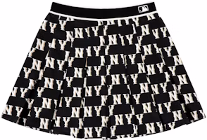 (Women) MLB New York Yankees Black Monogram Pleated Skort Casual Fashion. 3FSKM0133-50BKS