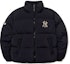 Order (W) MLB 뉴욕 양키스 로고 자수 패딩 재킷 겨울 블랙 숏집업 3FDJW0116-50BKS