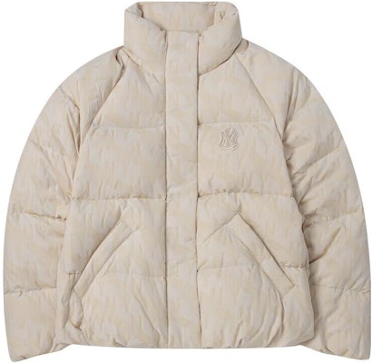 (Women) MLB New York Yankees Letter Embroidered Puffer Jacket Women Beige. 3FDJM0236-50BGL Order (Women) MLB New York Yankees Letter Embroidered Puffer Jacket Women Beige. 3FDJM0236-50BGL