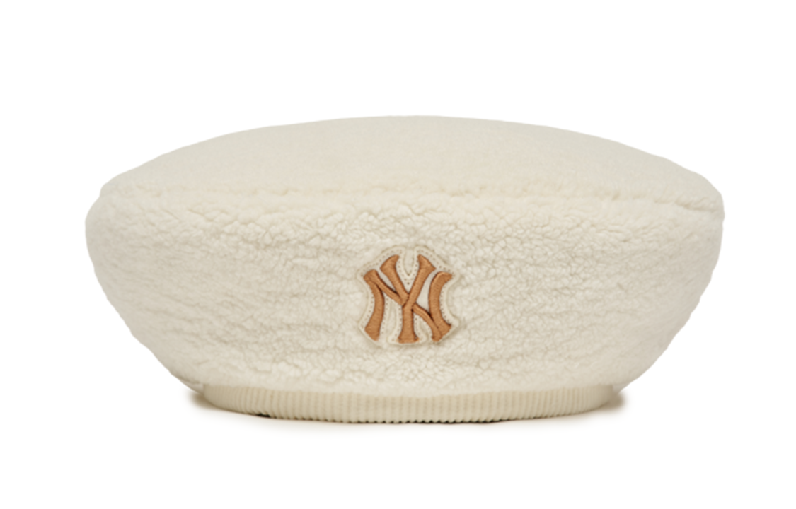 (Women) MLB New York Yankees Logo Polyester Beret Hat Women 3ACBF0126-50CRS