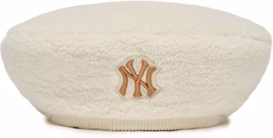 (Women) MLB New York Yankees Logo Polyester Beret Hat Women 3ACBF0126-50CRS (Women) MLB New York Yankees Logo Polyester Beret Hat Women 3ACBF0126-50CRS