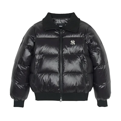 (Women) MLB NY Yankees Black Solid Long Sleeve Puffer Down Jacket. 3FDJB1346-50BKS