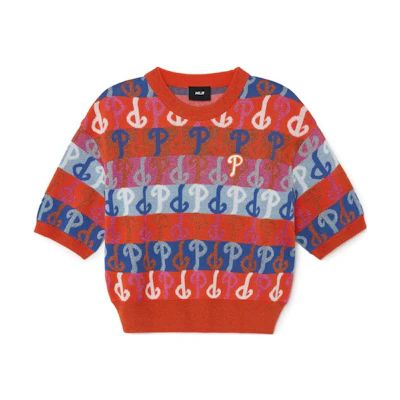 (Women) MLB Phillies Red Knit Sweater - Colorful Party Exclusive Edition 3FKPM0131-10ORS