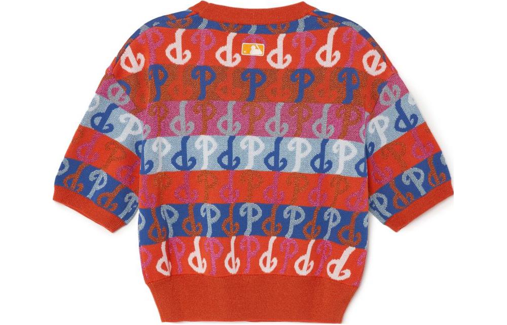 Lookbook (W) MLB フィリーズ レッド ニット セーター - カラフル パーティー限定エディション 3FKPM0131-10ORS