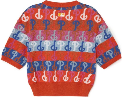 (Women) MLB Phillies Red Knit Sweater - Colorful Party Exclusive Edition 3FKPM0131-10ORS Lookbook (Women) MLB Phillies Red Knit Sweater - Colorful Party Exclusive Edition 3FKPM0131-10ORS