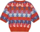 Lookbook (Women) MLB Phillies Red Knit Sweater - Colorful Party Exclusive Edition 3FKPM0131-10ORS