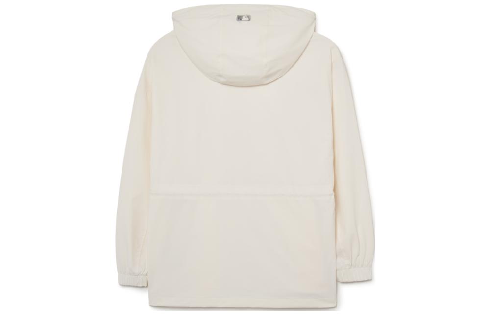 (Women) MLB Solid Logo Hoodie Jacket Cream White 3FWJB2134-50CRS 圖 3