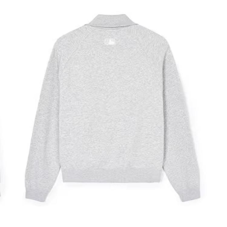 (Women) MLB SS24 Half-Zip Collar Lightweight Sweatshirt in Light Gray 3FMTB0341-44MGS 圖 3