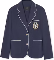 (Women) MLB SS24 New York Yankees Logo Pocket Single-Breasted Blazer Women Navy. 3FJKV0141-50NYD (Women) MLB SS24 New York Yankees Logo Pocket Single-Breasted Blazer Women Navy. 3FJKV0141-50NYD