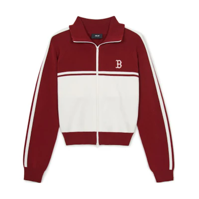 (Women) MLB Varsity Boston Red Sox Maroon Jacket Casual Comfortable Long Sleeve. 3FKCV0144-43WIS