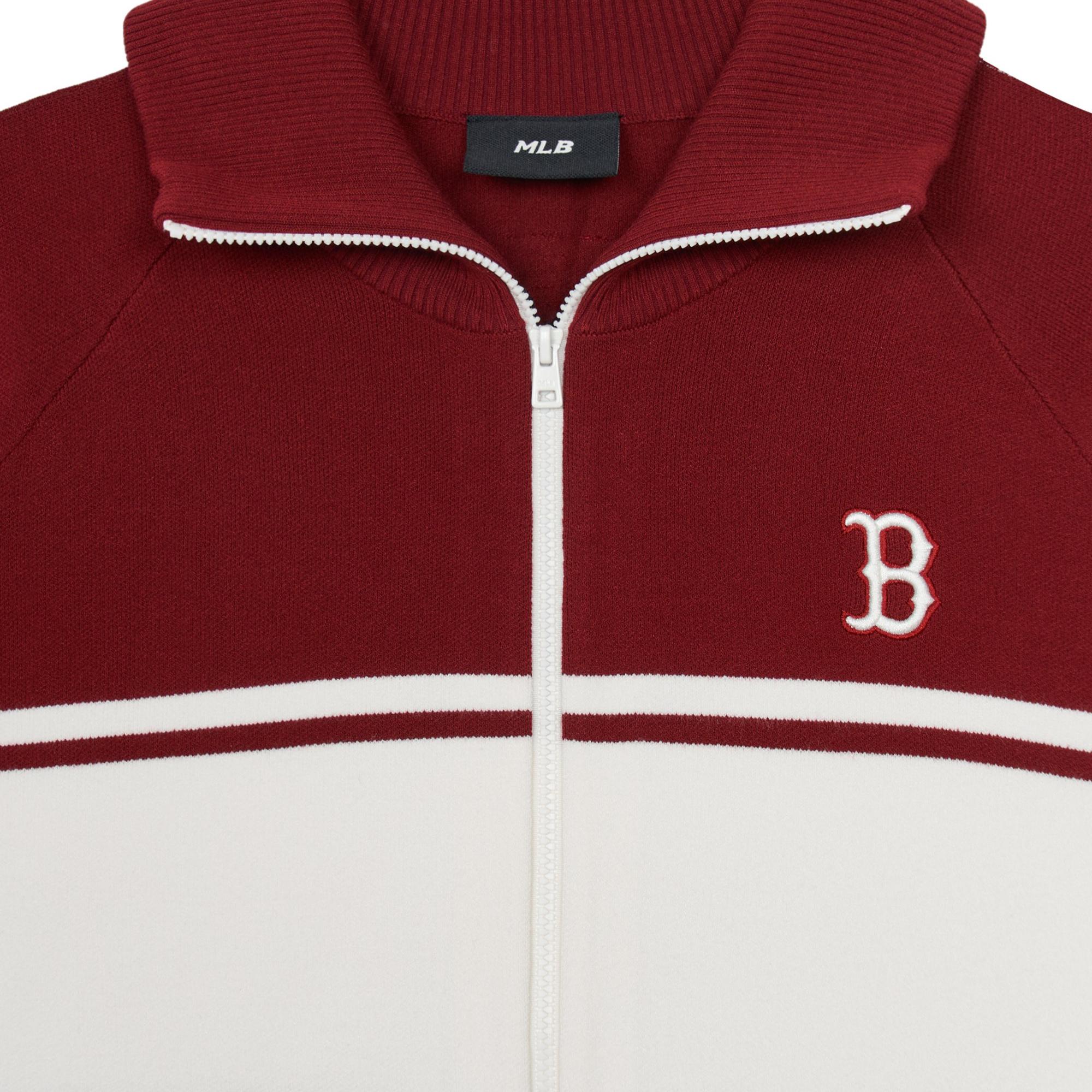 Shop (W) Chaqueta Varsity MLB Boston Red Sox Burdeos Manga Larga Casual y Cómoda. 3FKCV0144-43WIS