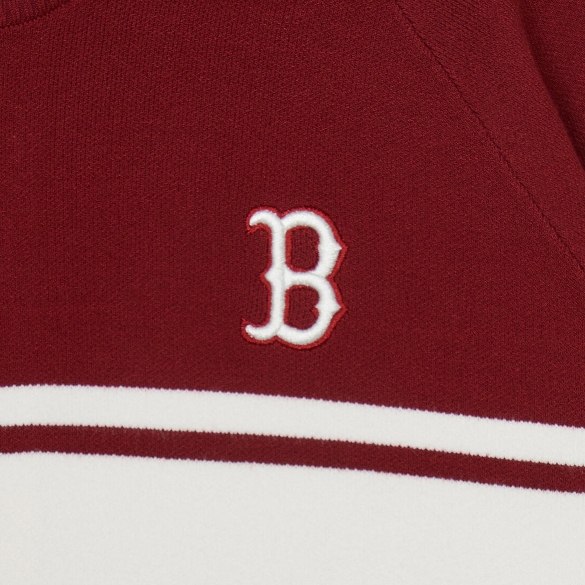 Sizing (W) Chaqueta Varsity MLB Boston Red Sox Burdeos Manga Larga Casual y Cómoda. 3FKCV0144-43WIS