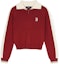 Lookbook (Women) MLB Varsity Boston Red Sox Maroon Knit Long Sleeve Casual Sweater. 3FKPV0444-43WIS