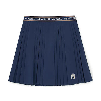 (Women) MLB Varsity New York Yankees Logo High-Waist Outdoor Skirt Navy. 3FSKV0144-50NYL