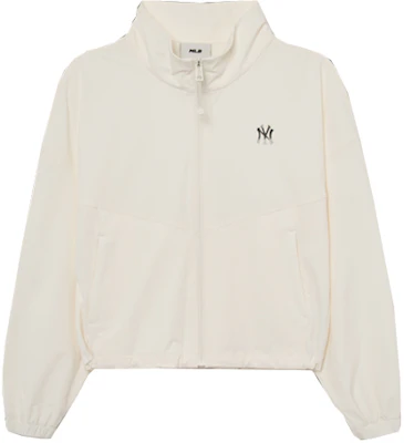 (Women) MLB White Casual Stand Collar Zip-Up Jacket 3FWJB2234-50CRS Order (Women) MLB White Casual Stand Collar Zip-Up Jacket 3FWJB2234-50CRS