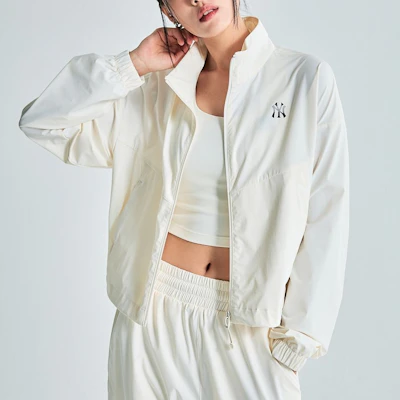 (Women) MLB White Casual Stand Collar Zip-Up Jacket 3FWJB2234-50CRS Purchase (Women) MLB White Casual Stand Collar Zip-Up Jacket 3FWJB2234-50CRS