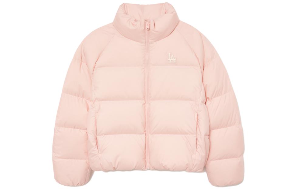 (Women) MLB Zip-Up Solid Color Long Sleeve Jacket - Mauve 3FDJB0136-07PCL 圖 2