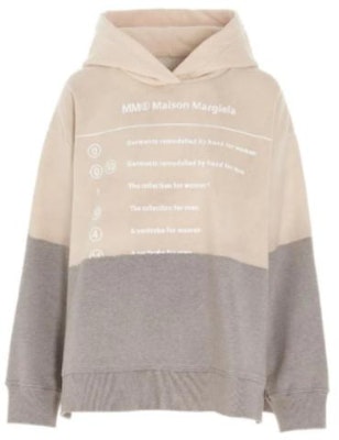 (Women) MM6 Maison Margiela Beige Hoodie Pullover Sweatshirt Long Sleeve. S62GU0047S25337851M Order (Women) MM6 Maison Margiela Beige Hoodie Pullover Sweatshirt Long Sleeve. S62GU0047S25337851M