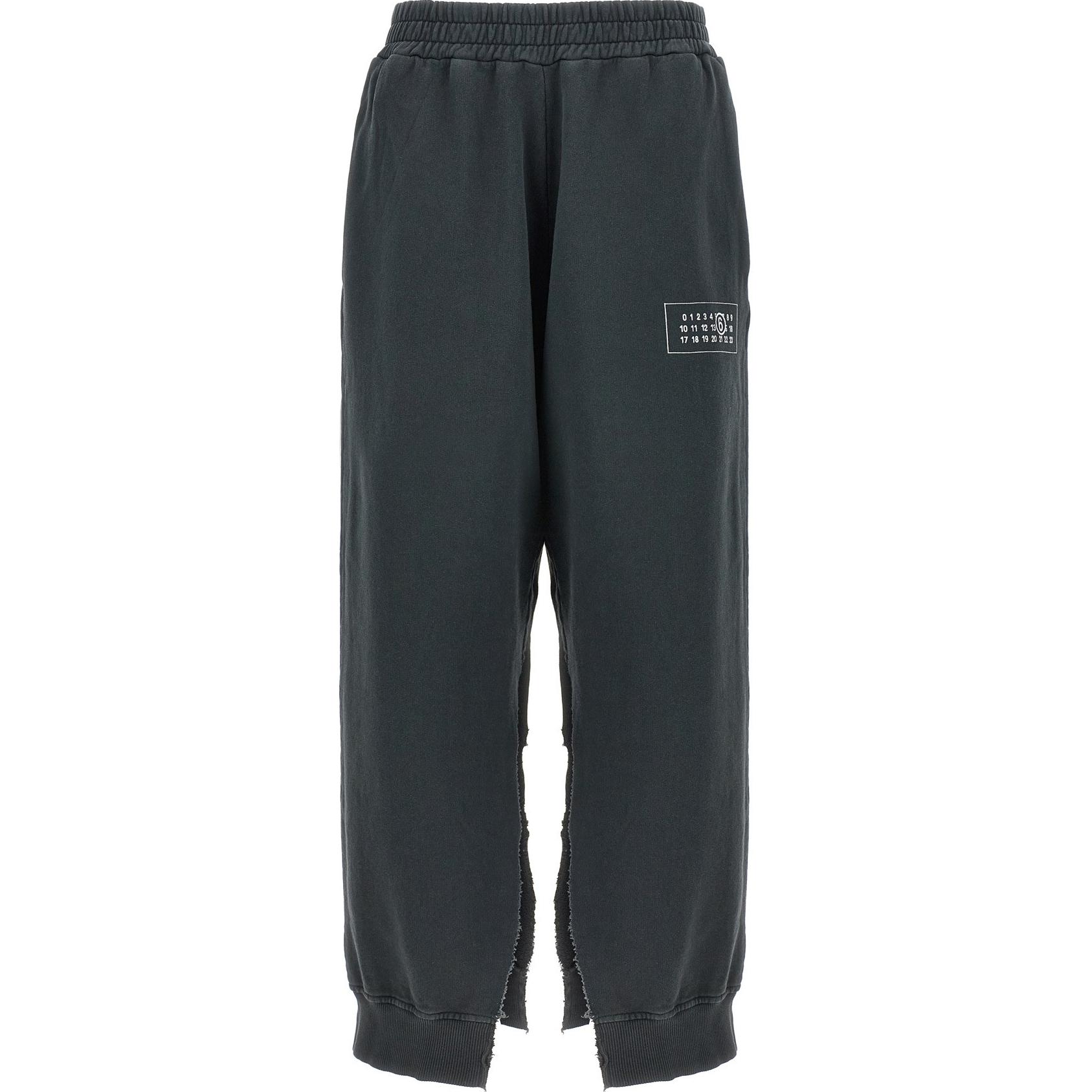 (Women) MM6 Maison Margiela  Black Logo Elastic Waist Relaxed Pants. S52KA0515M25004-899