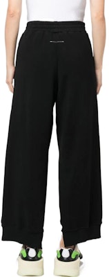 (W) MM6 Maison Margiela 黑色側開衩標誌針織運動長褲 S52KA0397S25537-900 Shop (W) MM6 Maison Margiela 黑色側開衩標誌針織運動長褲 S52KA0397S25537-900