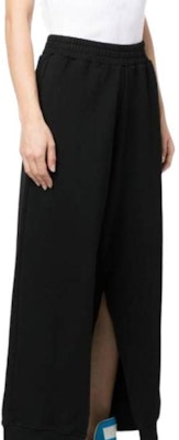 (W) MM6 Maison Margiela 黑色側開衩標誌針織運動長褲 S52KA0397S25537-900 Purchase (W) MM6 Maison Margiela 黑色側開衩標誌針織運動長褲 S52KA0397S25537-900