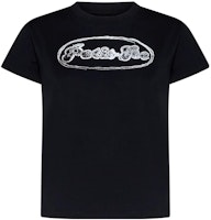 (Women) MM6 Maison Margiela Black Logo Print Crewneck T-Shirt SS23. S52GC0301S24312-900 (Women) MM6 Maison Margiela Black Logo Print Crewneck T-Shirt SS23. S52GC0301S24312-900