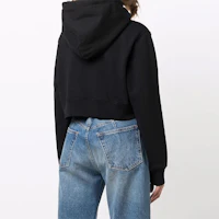 Shop (W) MM6 Maison Margiela 黑色極簡風連帽衫 FW21 S52GU0147S25337-900