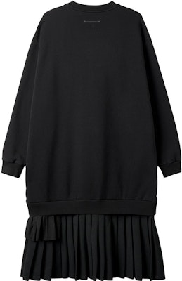 (Women) MM6 Maison Margiela Black Minimalist Long-Sleeve Midi Dress S52DD0017STJ383-900 Buy (Women) MM6 Maison Margiela Black Minimalist Long-Sleeve Midi Dress S52DD0017STJ383-900