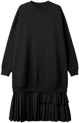 (Women) MM6 Maison Margiela Black Minimalist Long-Sleeve Midi Dress S52DD0017STJ383-900 Lookbook (Women) MM6 Maison Margiela Black Minimalist Long-Sleeve Midi Dress S52DD0017STJ383-900