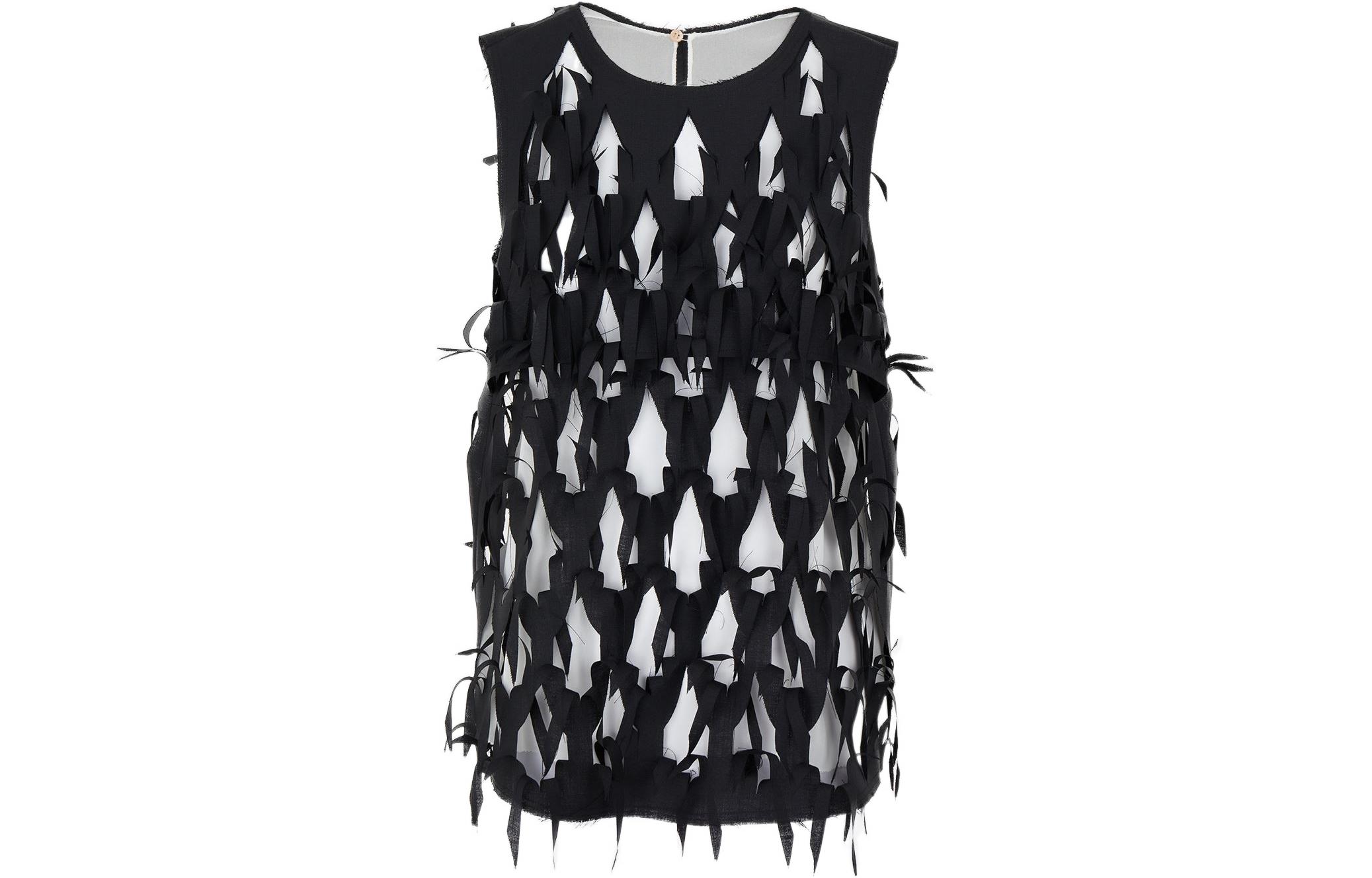 Order (W) MM6 메종 마르지엘라 블랙 빈티지 디테일 슬리브리스 베스트. S51NC0617S35921900