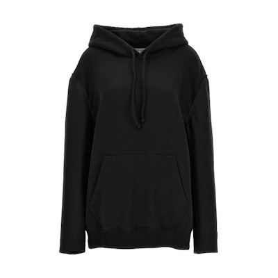 (Women) MM6 Maison Margiela Black Solid Pullover Hoodie. S62GU0115S25596962