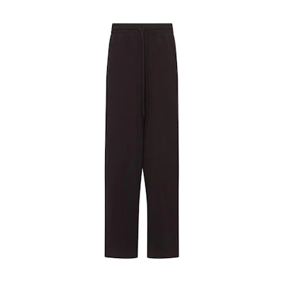 (Women) MM6 Maison Margiela Black Wide-Leg Elastic Waist Pants SS24 S62KB0198S23962-Black