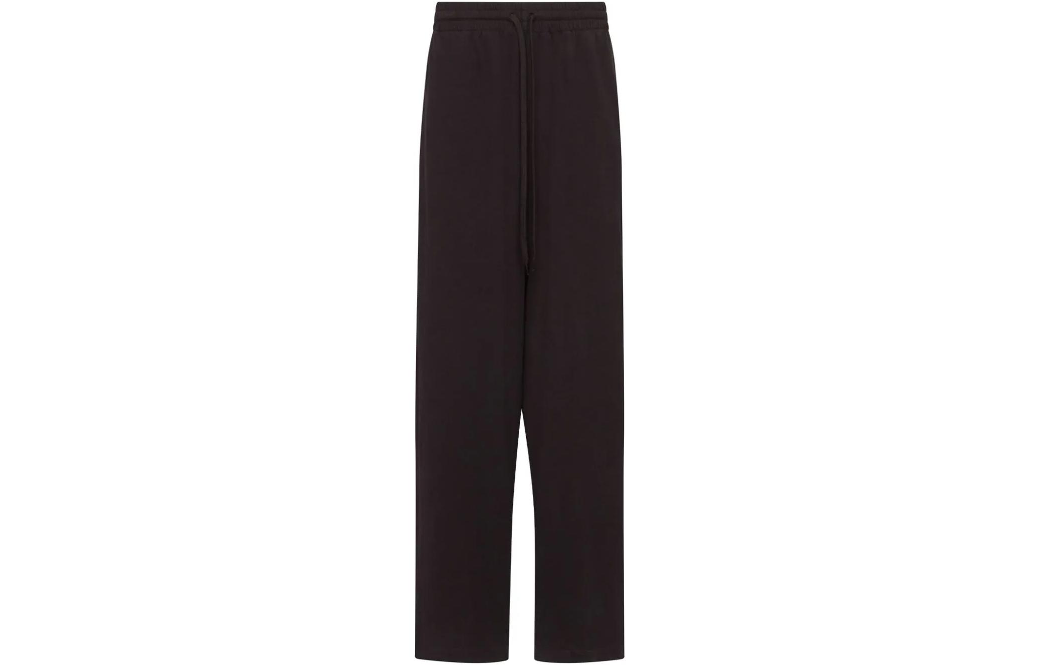 Order (Women) MM6 Maison Margiela  Black Wide-Leg Elastic Waist Pants SS24 S62KB0198S23962-Black