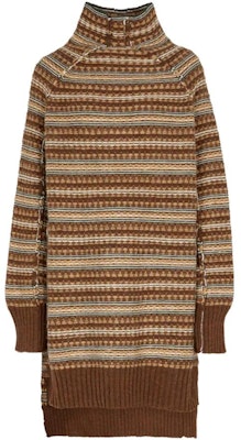 (W) MM6 Maison Margiela 棕色條紋高領中長款毛衣 S62GP0046S17854-001 Buy (W) MM6 Maison Margiela 棕色條紋高領中長款毛衣 S62GP0046S17854-001