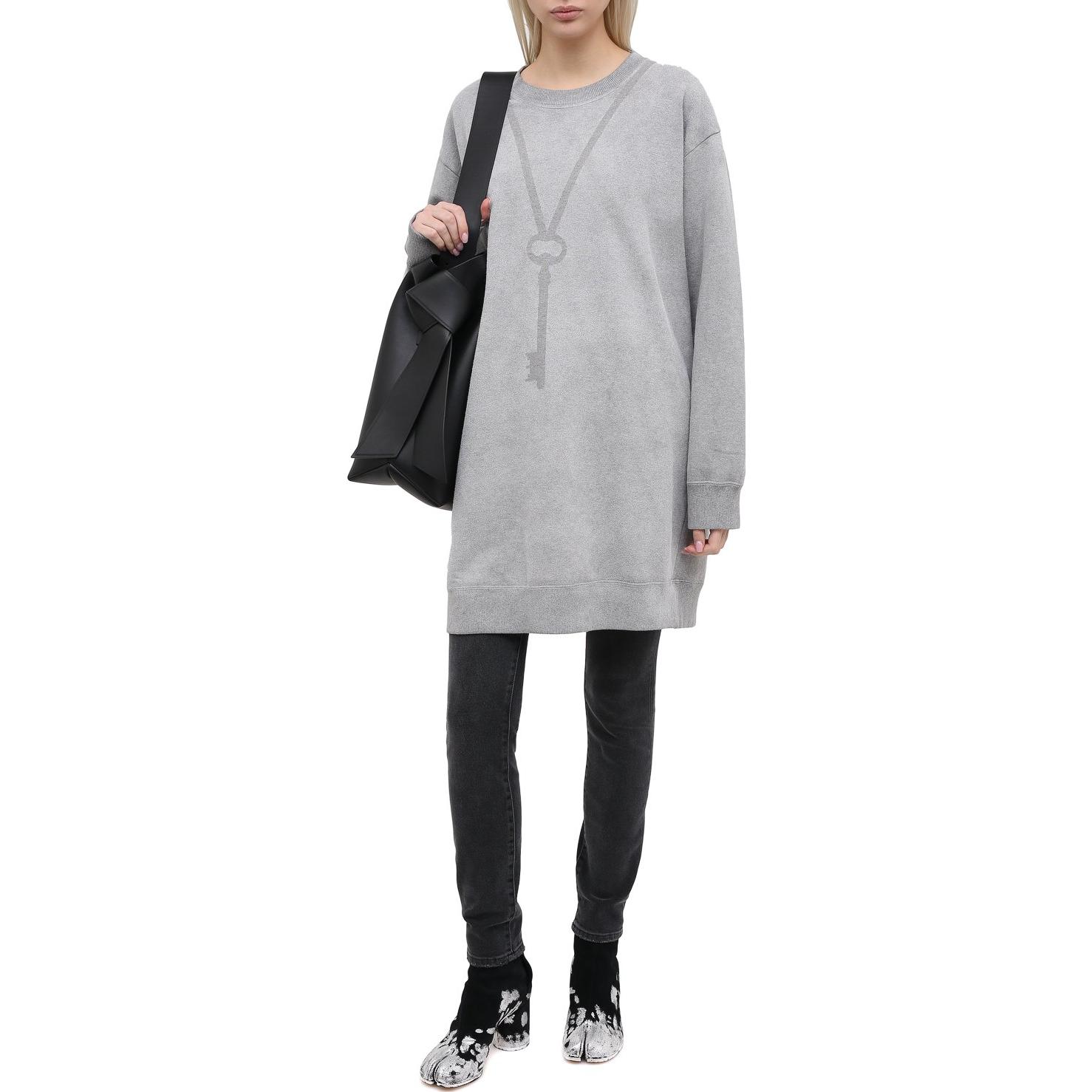 Lookbook (Women) MM6 Maison Margiela  Colorblock Long Sleeve Crewneck Sweatshirt S52GU0118-S25337-851M