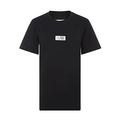 (Women) MM6 Maison Margiela Cotton Small Logo Print Short Sleeve T-Shirt. S62GD0083S23588900