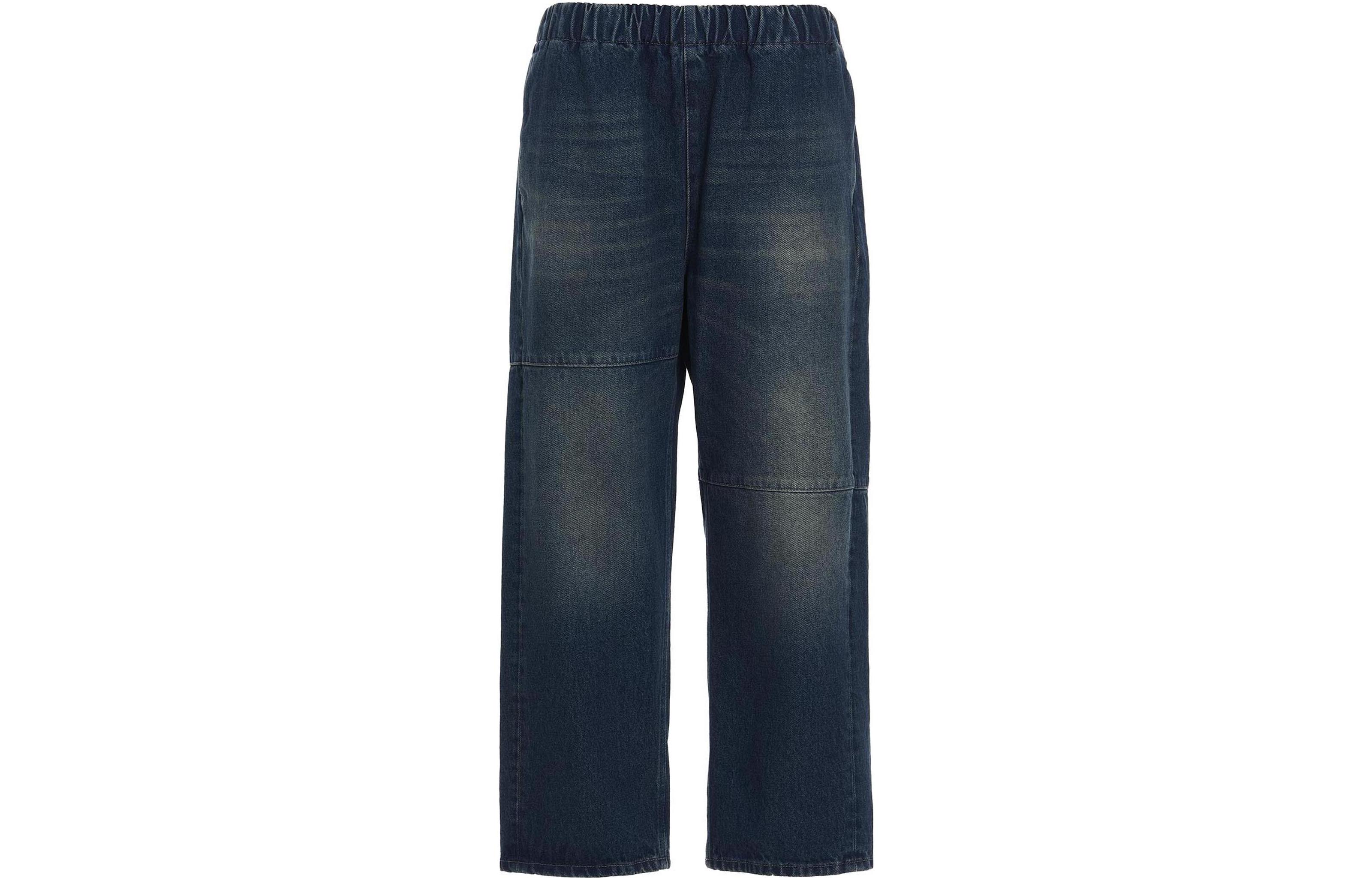 (Women) MM6 Maison Margiela  Faded Straight-Leg Jeans Blue Casual Denim. S52KA0350S30589971