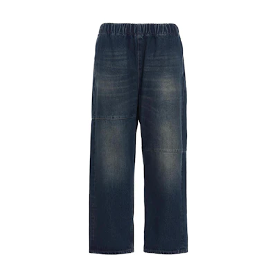 (Women) MM6 Maison Margiela Faded Straight-Leg Jeans Blue Casual Denim. S52KA0350S30589971