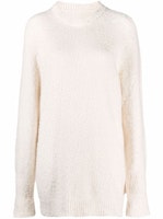 (Women) MM6 Maison Margiela Fleece Pullover White Sweater. S51GP0225S17664101 (Women) MM6 Maison Margiela Fleece Pullover White Sweater. S51GP0225S17664101