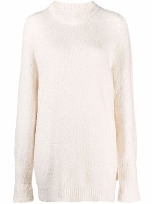 (W) MM6 메종 마르지엘라 플리스 화이트 스웨터. S51GP0225S17664101 Buy (W) MM6 메종 마르지엘라 플리스 화이트 스웨터. S51GP0225S17664101