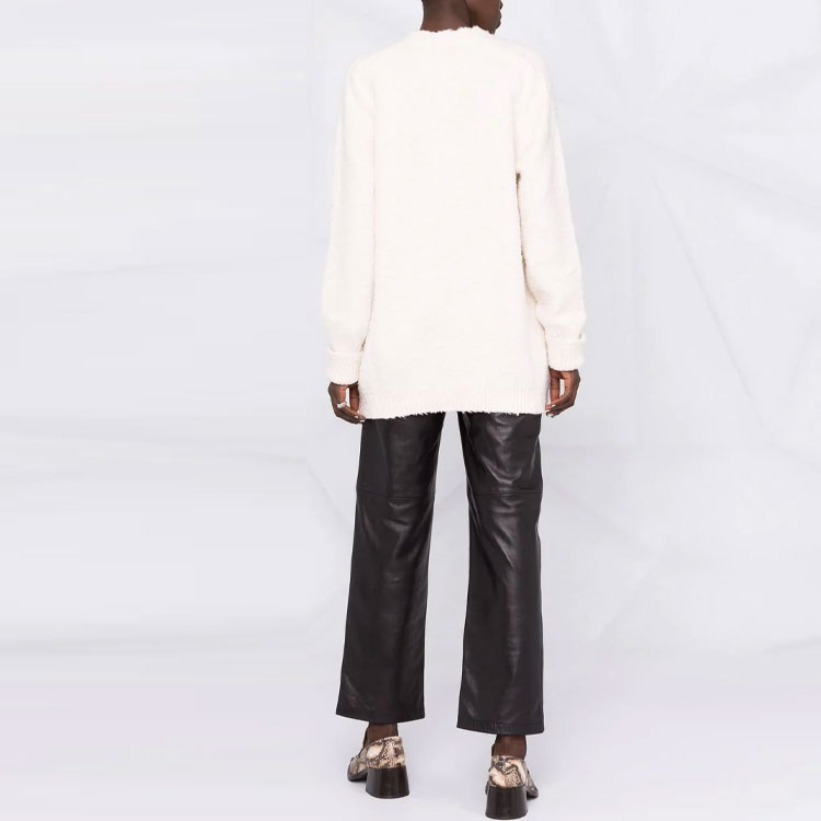 Shop (W) MM6 메종 마르지엘라 플리스 화이트 스웨터. S51GP0225S17664101