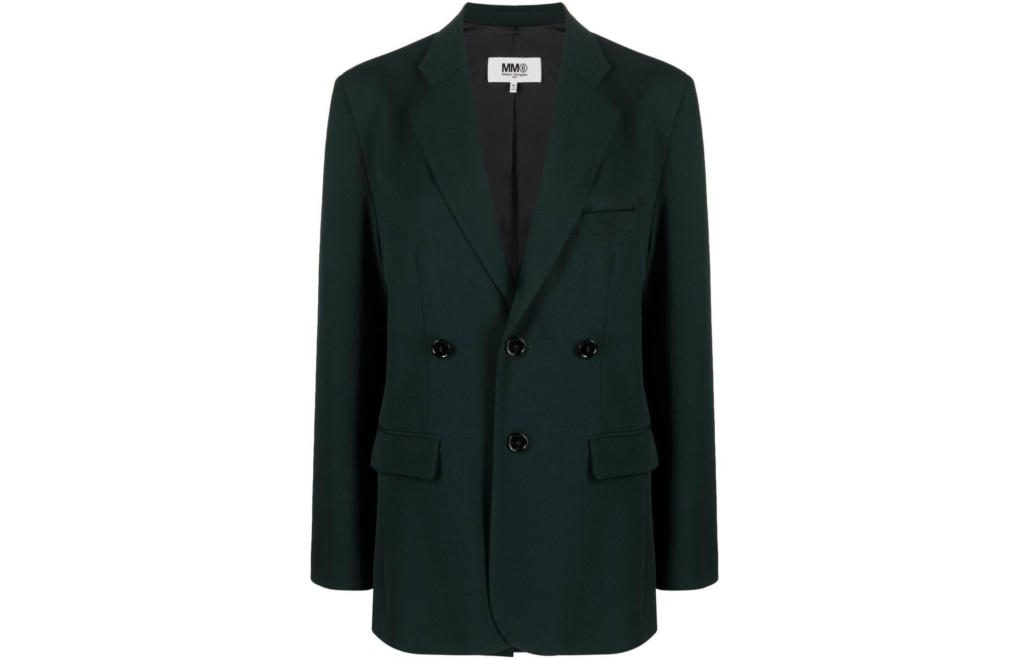 (Women) MM6 Maison Margiela  Forest Green Single-Breasted Blazer. S52BN0112S76435-650 圖 2
