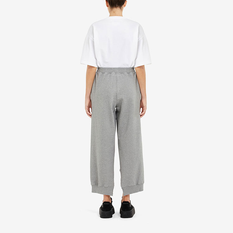 Purchase (Women) MM6 Maison Margiela  Gray Printed Split Jogger Pants. S62KB0074S25337851M