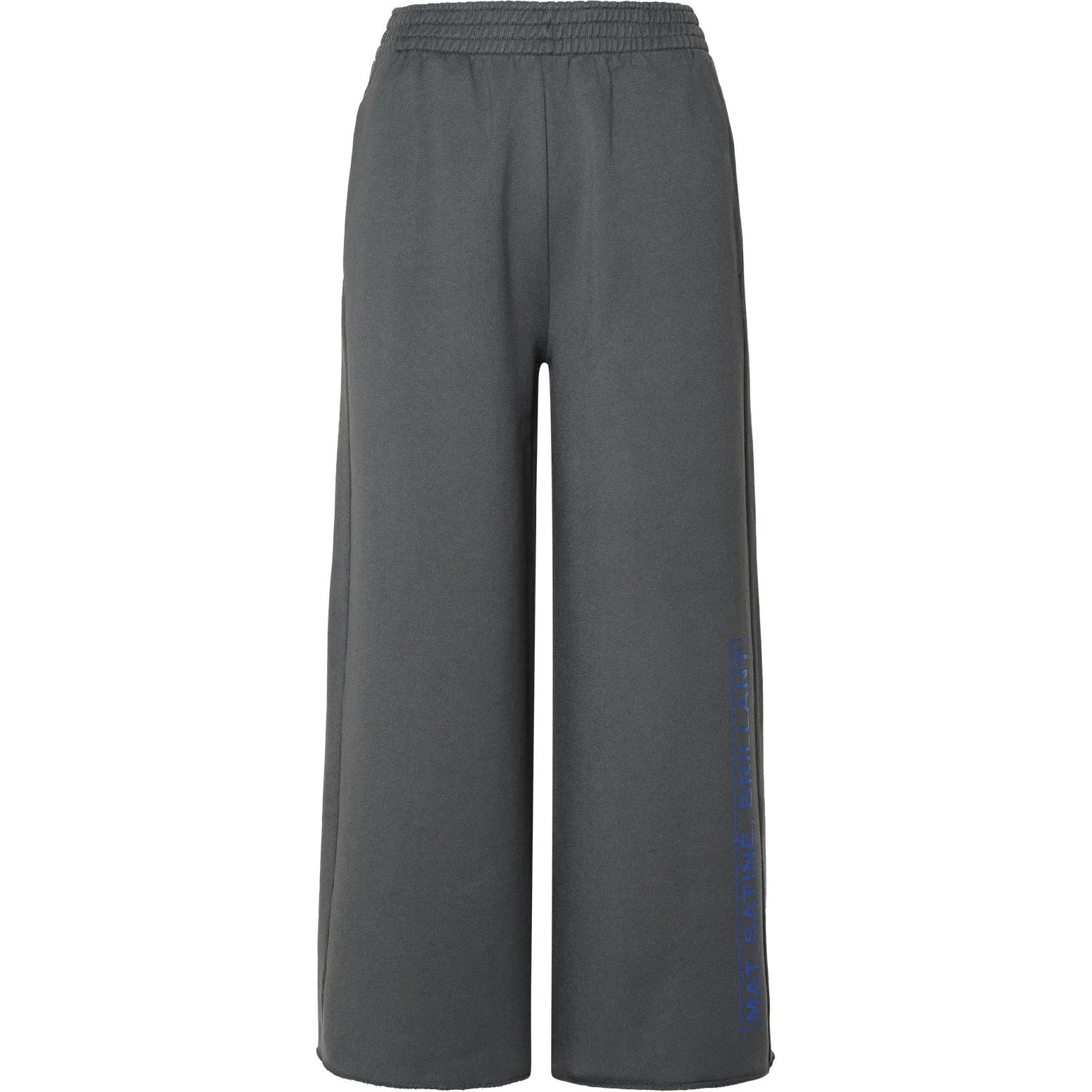 (Women) MM6 Maison Margiela  Grey Low-Waist Wide-Leg Logo Print Casual Pants S62KB0205M25003-855