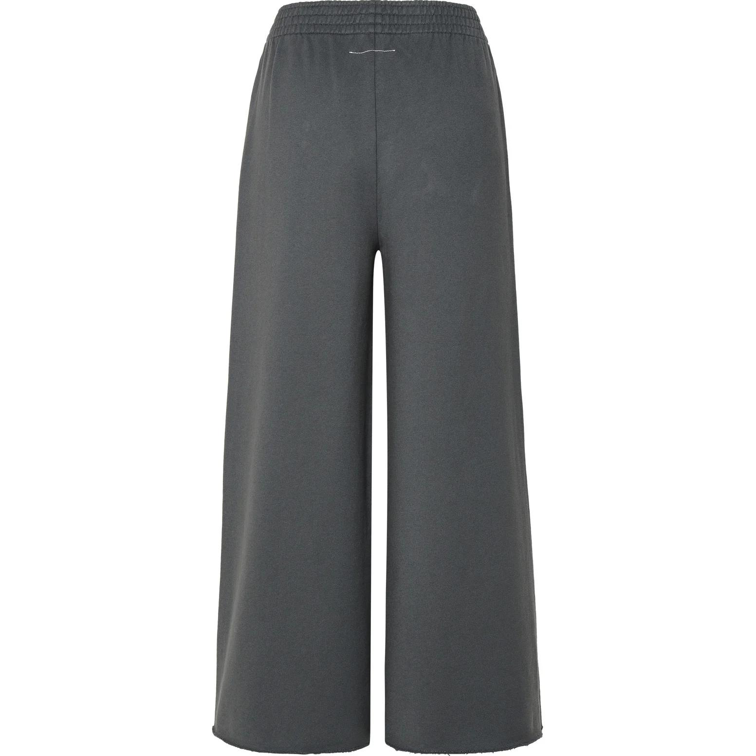 Lookbook (W) MM6 Maison Margiela 灰色低腰寬褲徽標印花休閒長褲 S62KB0205M25003-855