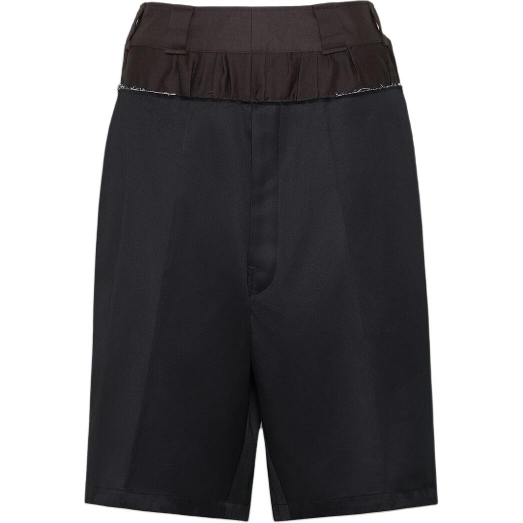 Order (W) MM6 Maison Margiela 高腰黑色休閒短褲 S51MU0070MTN075900